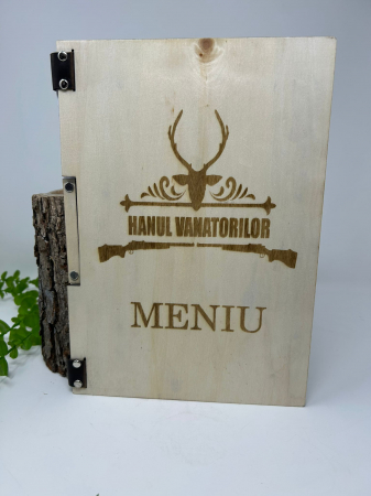 HoReCa - Copertă pentru meniu din lemn