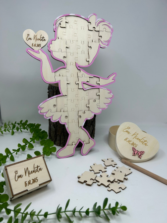 Nuntă Botez Aniversare - Guest book în formă de balerină