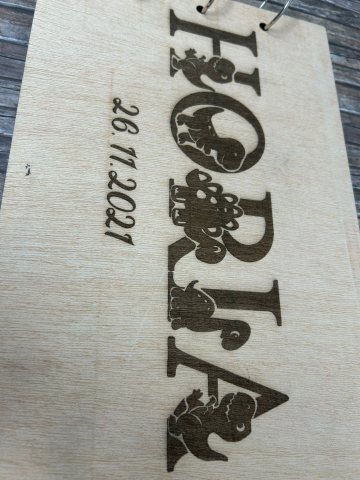 Guestbook botez personalizat din lemn gravat [1]