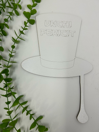 Nuntă Botez Aniversare - Props în formă de pălărie,din MDF