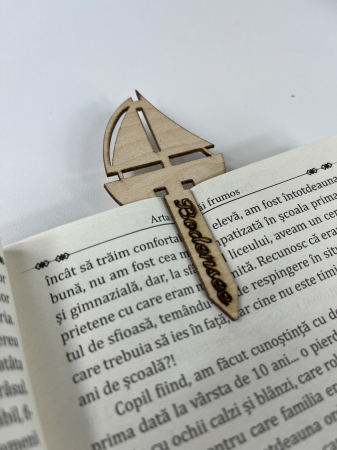 Produse pentru birou - Semn de carte din lemn Bodensee – Accesoriu elegant pentru lectură