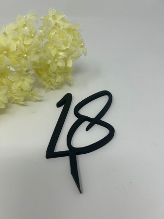 Topper - Topper din lemn negru – 18 ani