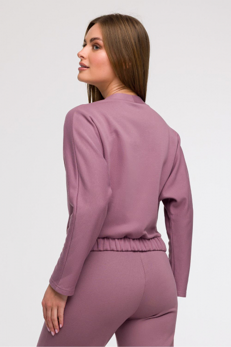 Bluză din Bumbac pentru Femei, Elegantă și Confortabilă, Talie Elastică și Decolteu în V [3]