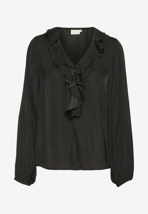 Bluză femei Kaffe neagră, elegantă și versatilă, perfectă pentru office [2]