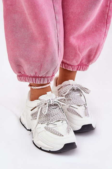 Pantofi sport dama, stil modern, talpă de spumă, șireturi duble [3]