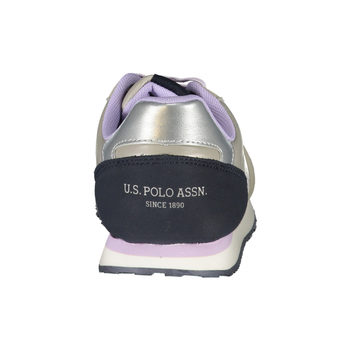 Pantofi sport dama U.S Polo Assn. argintiu [4]