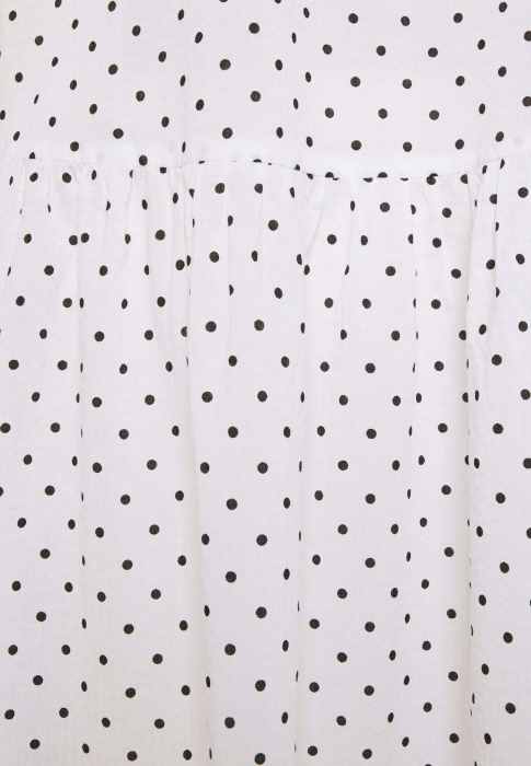 Rochie femei Kaffe Kaselena albă cu puncte, casual și confortabilă [2]