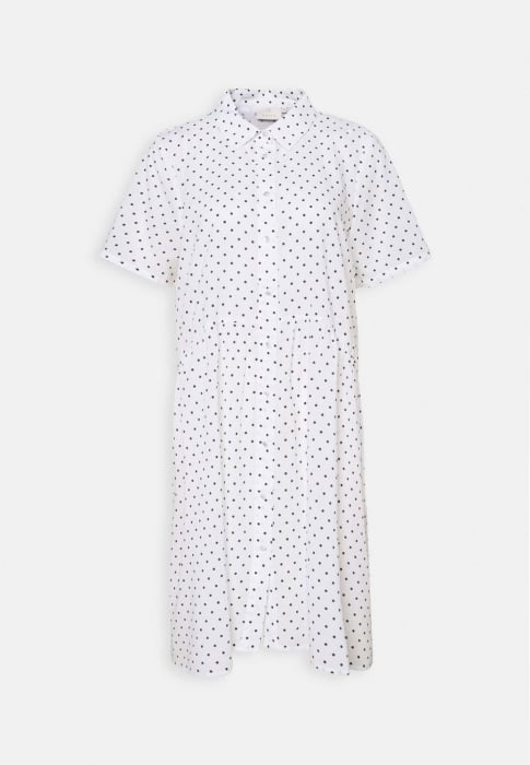 Rochie femei Kaffe Kaselena albă cu puncte, casual și confortabilă [1]