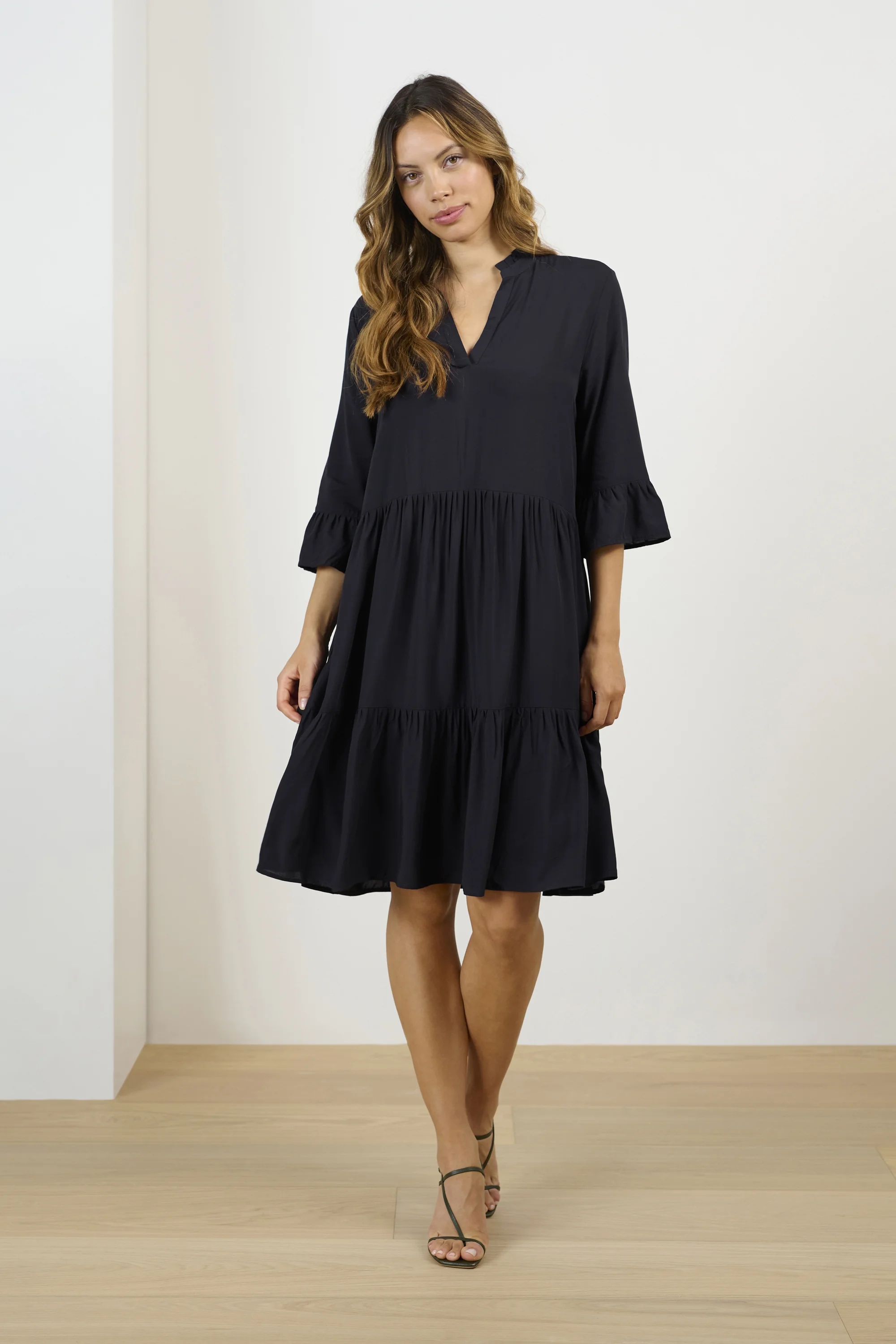 Rochie Saint Tropez Edasz Negru, rochie elegantă femei, confortabilă pentru birou [2]