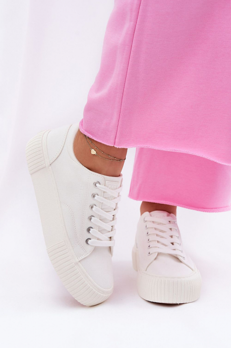 Tenisi dama Big Star material textil cu platforma casual confort [3]