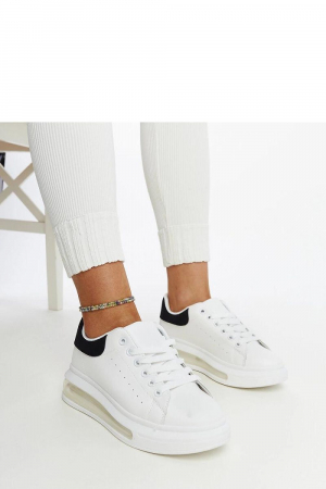 Adidași albi Zrina - Pantofi sport dama, talpă înaltă, confortabili și moderni [1]