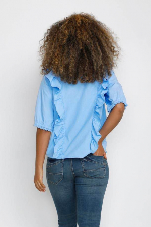 Bluză femei Crhumla albastra din bumbac [1]