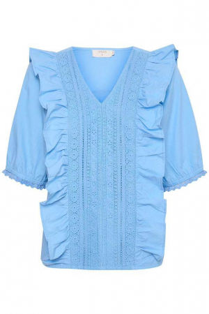 Bluză femei Crhumla albastra din bumbac [4]
