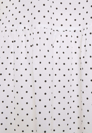 Rochie femei Kaffe Kaselena albă cu puncte, casual și confortabilă [1]