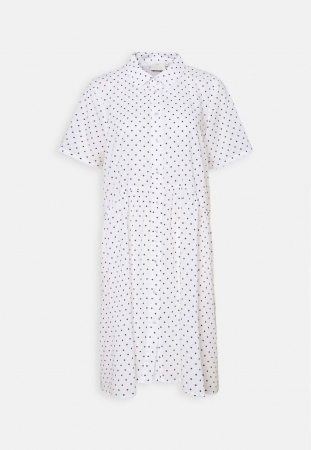 Rochie femei Kaffe Kaselena albă cu puncte, casual și confortabilă Femei - Rochie femei Kaffe Kaselena albă cu puncte, casual și confortabilă