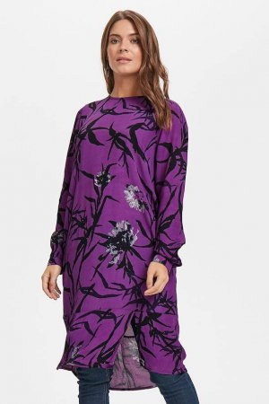 Rochie femei Kaffe violet, lejeră și confortabilă, perfectă pentru vară [2]