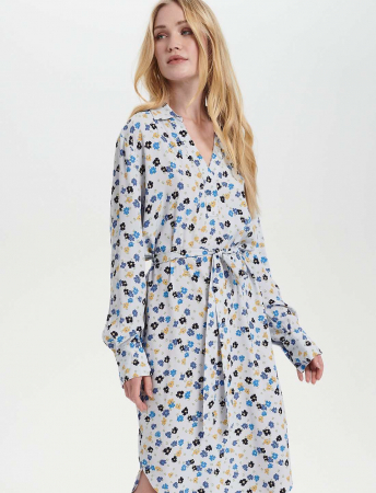 Femei - Rochie de vară Saint Tropez FredaSZ albă cu flori