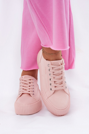 Tenisi dama Big Star material textil cu platforma casual confort [2]