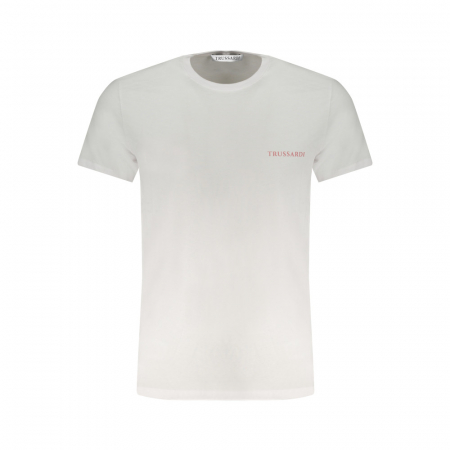 Bărbați - Tricou din bumbac pentru bărbați Trussardi alb