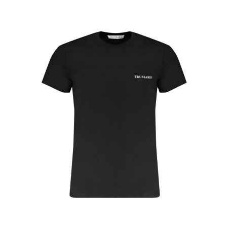 Bărbați - Tricou din bumbac pentru bărbați Trussardi negru
