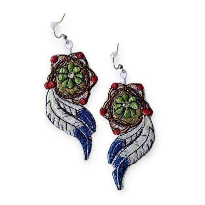 Cercei Dreamcatcher cu Trifoi [2]