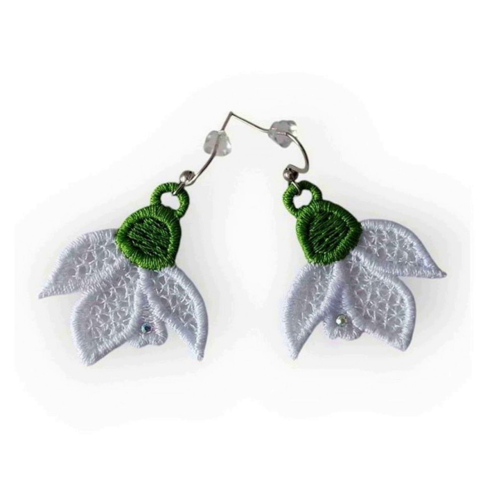 Cercei Ghiocei cu Cristale Delicati [3]