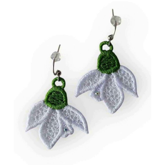 Cercei Ghiocei cu Cristale Delicati [2]