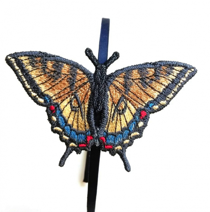 Cordeluta cu Fluture Brodat Coada Randunicii Handmade Artistic si Elegant [3]