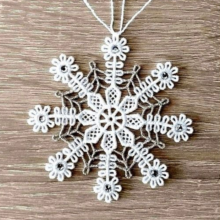 Fulg de Zapada cu Cristale Model 2 [2]