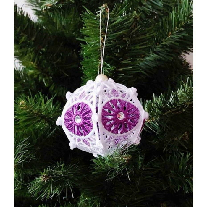 Glob Alb cu Mov 3D si Cristale [2]