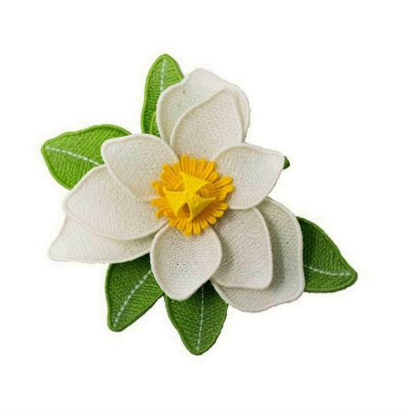 Brose - Brosa Floare Magnolie Brodata