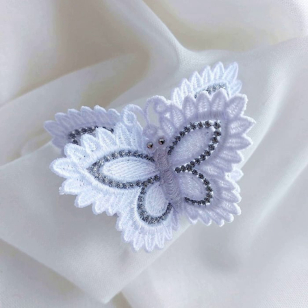 Brose - brosa-fluture-alb