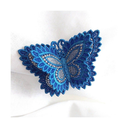 Brose - Brosa Fluture Albastru Dublu