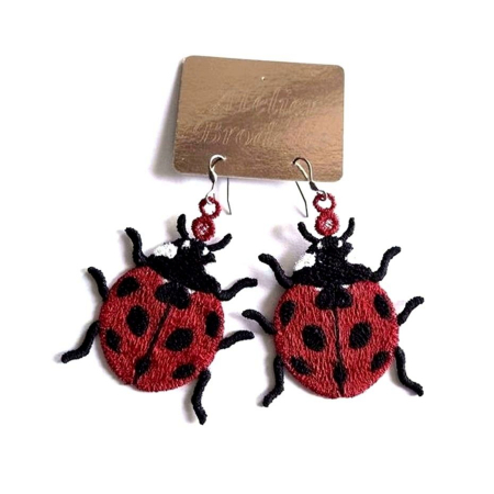 Cercei - Cercei Gargarita Brodata Buburuza