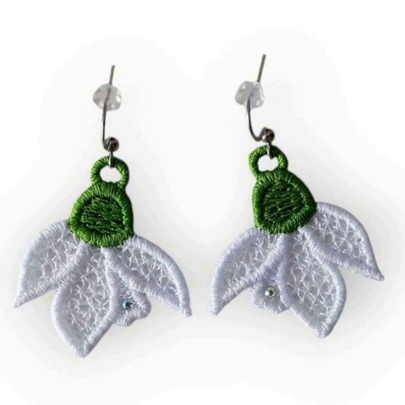 Cercei - Cercei Ghiocei cu Cristale Delicati