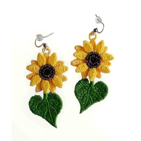 Cercei - Cercei Floarea Soarelui cu Frunza
