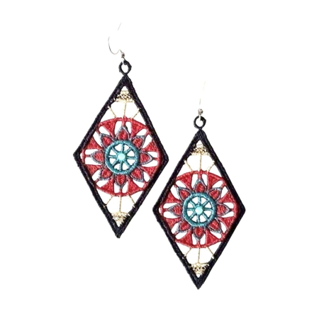 Cercei Romb cu Cristale [1]