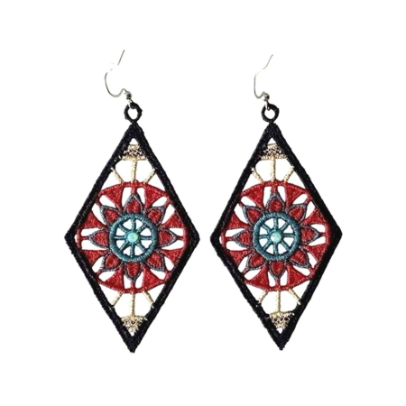 Cercei - Cercei Romb cu Cristale