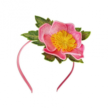Cordelute par - Cordeluta cu Anemona 3D Handmade Florala si Eleganta