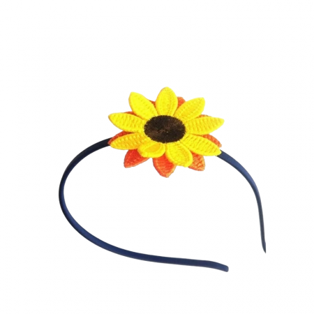 Cordelute par - Cordeluta cu Floarea Soarelui 3D Handmade Vesela si Boho