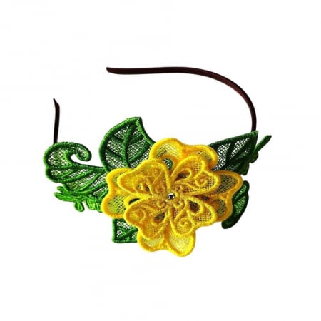 Cordelute par - Cordeluta Flower Fascinator Brodat Elegant Handmade pentru Nunti si Evenimente