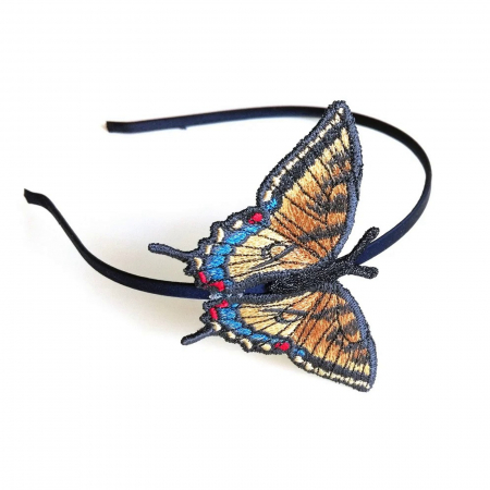 Cordeluta cu Fluture Brodat Coada Randunicii Handmade Artistic si Elegant [1]