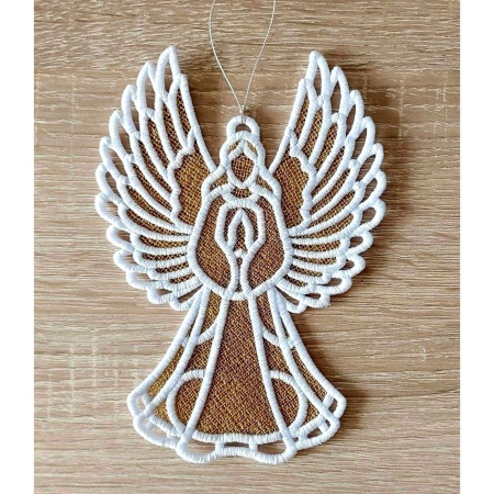 Diverse - Inger Suspendabil 2D Alb cu Auriu