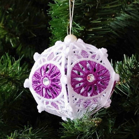 Diverse - Glob Alb cu Mov 3D si Cristale