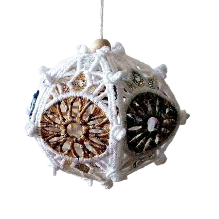 Diverse - Globulet 3D Alb cu Degrade si Cristale