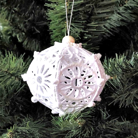 Diverse - Glob Alb Elegant cu Cristale