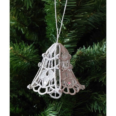 Diverse - Clopotel  Argintiu 3D Brodat