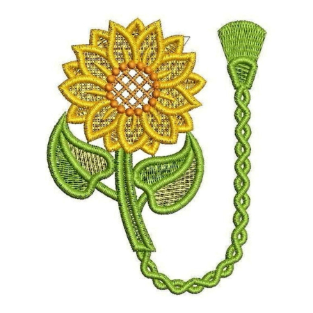 Diverse - Semn de Carte Brodat Floarea Soarelui