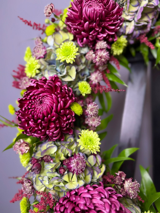 Coroană funerară “Eleganță purpurie” - Rodyolla [3]