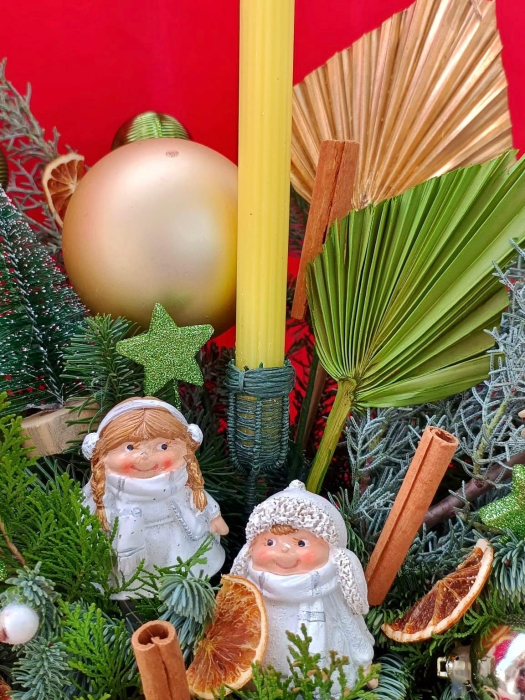 Aranjament Craciun in cutie catifea [3]